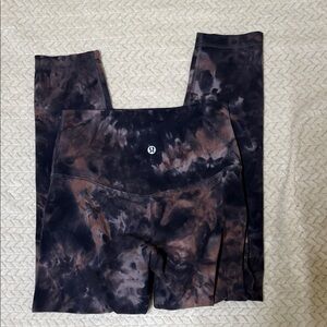 lululemon athletica Tie-Dye Leggings - Black and Brown
